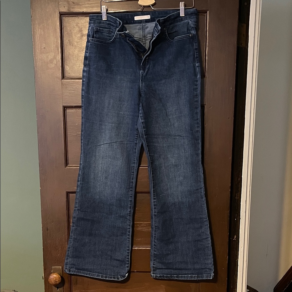 LC Lauren Conrad Indigo Flare Stretch Jeans